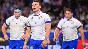 Les joueurs de l'Italie contre la Nouvelle-Zélande le 29 septembre 2023