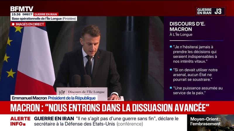 Dissuasion nucléaire avancée: "Des pays européens participeront à des exercices conjoints avec la France", annonce Emmanuel Macron