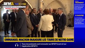Emmanuel Macron inaugure les tours de Notre-Dame de Paris