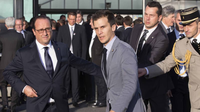 François Hollande et Gaspard Gantzer.