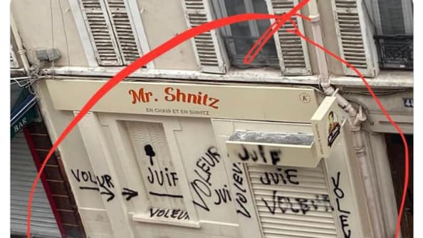Isabelle Balkany a réagi après la découverte de tags antisémites sur un restaurant, à Levallois Isabelle Balkany a réagi après la découverte de tags antisémites sur un restaurant, à Levallois