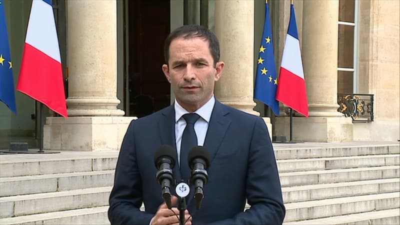 Benoît Hamon à l'Élysée le 2 février 2017