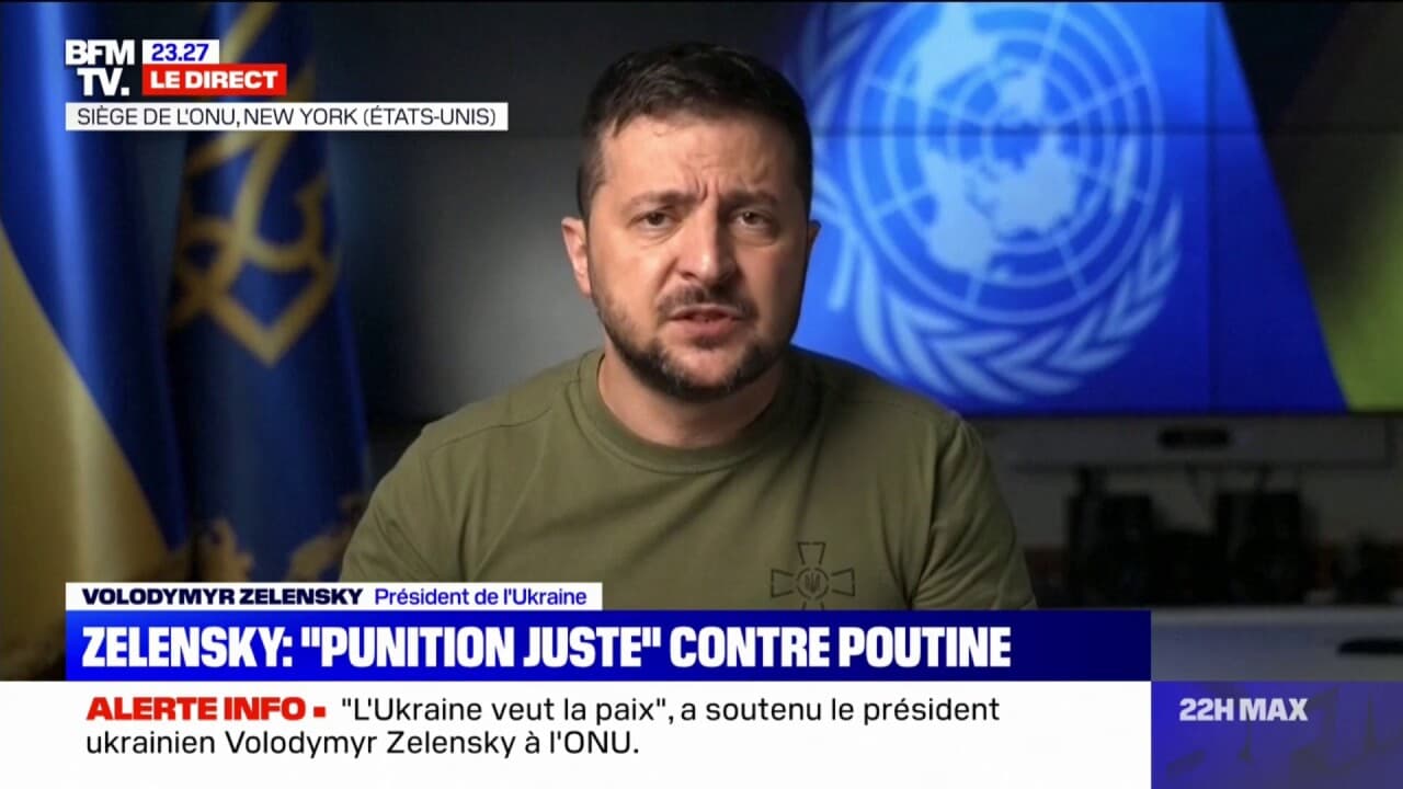 Volodymyr Zelensky Appelle L'ONU à Priver La Russie De Son Droit De Veto