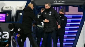 Pep Guardiola et Sam Allardyce en 2021