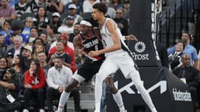 Victor Wembanyama et Jerami Grant à la Frost Bank Center, le 7 novembre 2024