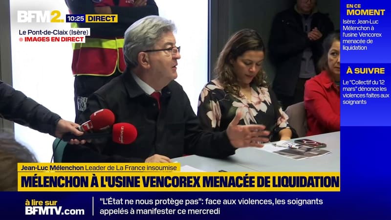 Usine Vencorex: Jean-Luc Mélenchon déplore l'attitude de Bayrou et Lombard sur ce dossier