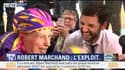 La joie de Robert Marchand après son record