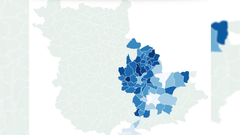 CARTE. Saint-Didier-au-Mont-d'Or loin devant Vaulx-en-Velin: la fracture vaccinale autour de Lyon