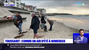 Wimereux: touristes et Nordistes profitent du beau temps en bord de mer