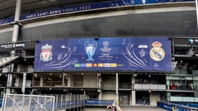 Le Stade de France avant la finale de la Ligue des champions, à Saint-Denis le 27 mai 2022