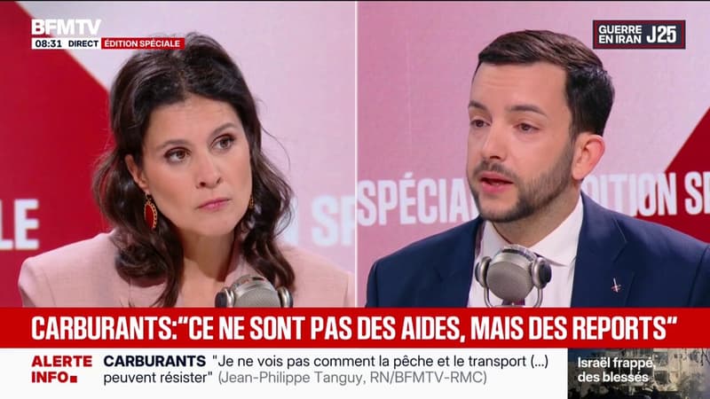 Guerre au Moyen-Orient: "Je ne vois pas comment un certain nombre de secteurs, déjà en grande tension, notamment la pêche mais aussi le transport (...) peuvent résister", affirme Jean-Philippe Tanguy (RN)