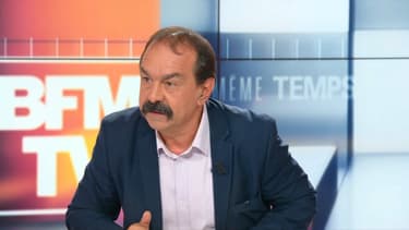 Philippe Martinez, secrétaire général de la CGT sur le plateau de BFMTV, le 5 mai 2019.
