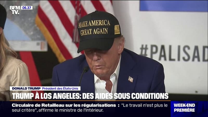 Donald Trump à Los Angeles pour les incendies: 