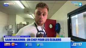 Saint-Maximin: un chef prépare le repas pour les écoliers