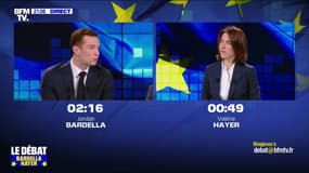 "Courageuse" et "porteuse du bilan d'Emmanuel Macron": Jordan Bardella cite une qualité et un défaut de Valérie Hayer