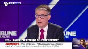 Olivier Faure: "Marine Le Pen est une adversaire de l'intérieur" et fait preuve d'un "patriotisme de papier"