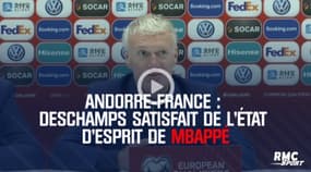 Andorre-France – Deschamps satisfait de l’état d’esprit de Mbappé