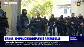 Marseille: les 194 policiers de la CRS 81 déployés dès vendredi