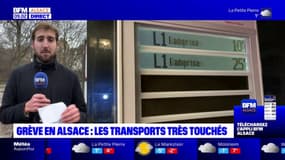 Grève en Alsace: les transports très touchés