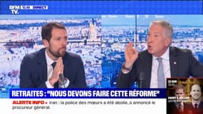 Réforme des retraites: débat entre Mathieu Lefèvre de Renaissance et Philippe Ballard du RN 