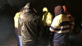 Des gilets jaunes sont présents à la raffinerie de Grandpuits.