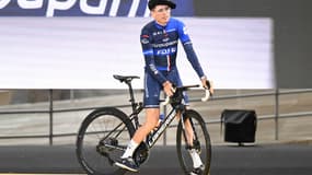 David Gaudu au départ du Tour de France à Bilbao.