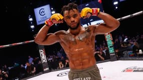 Morgan Charrière après sa victoire sur Padro Souza au Cage Warriors 153 en avril 2023