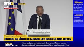 Au diner du Crif, François Bayrou dénonce un "antisémitisme qui se démultiplie" sur les réseaux sociaux