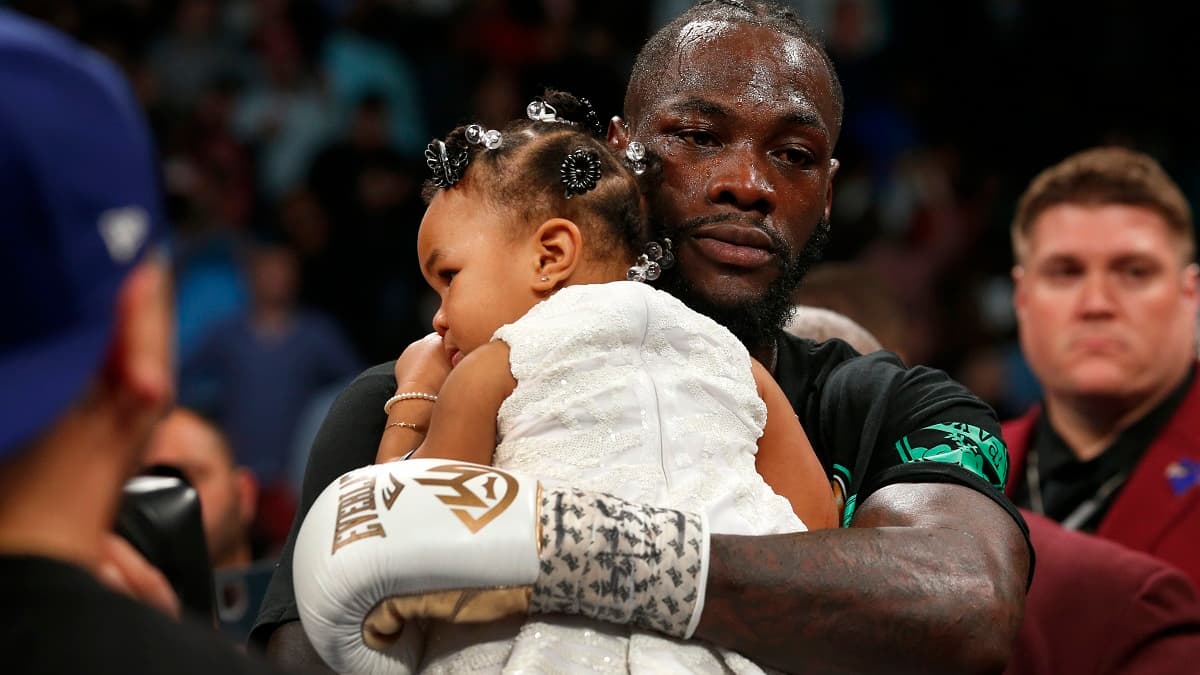 Deontay Wilder et sa fille Kaorii en novembre 2019