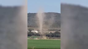 Un "dust devil" a été observé dans les Alpes-de-Haute-Provence ce mercredi 13 avril.
