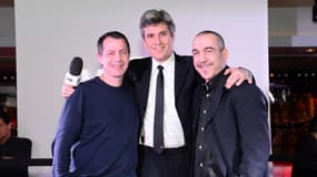Thierry Jacob (à gauche) avec Jean Philippe Lustyk (au centre) et Fabrice Benichou le 24 janvier 2013