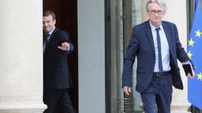 Jean-Claude Mailly, à sa sortie de l'Élysée où il était reçu par Emmanuel Macron. 