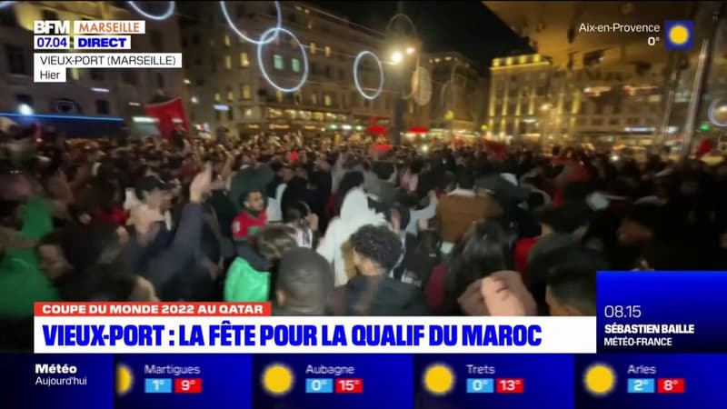 Coupe du monde 2022 : un millier de supporters ont fêté la victoire du Maroc face à l'Espagne sur le Vieux-Port