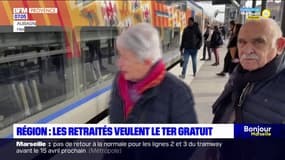 Provence-Alpes-Côte d'Azur: les retraités mobilisés pour demander la gratuité des TER
