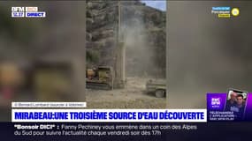 Alpes-de-Haute-Provence: une veine d'eau découverte 18 mètres sous terre