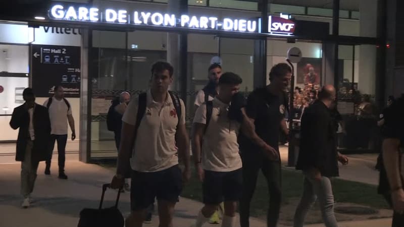 Coupe du monde de rugby: le XV de France est arrivé à Lyon mercredi en...