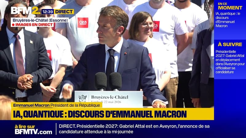 IA, quantique: "Nous allons continuer de défendre l'idée d'un emprunt européen pour la recherche, l'innovation et la technologie", déclare Emmanuel Macron