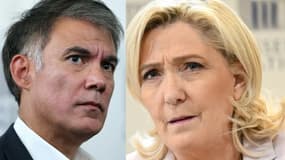 Olivier Faure et Marine Le Pen