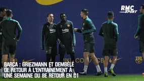 Barça : Griezmann et Dembélé de retour à l’entraînement à une semaine du 8e retour en C1