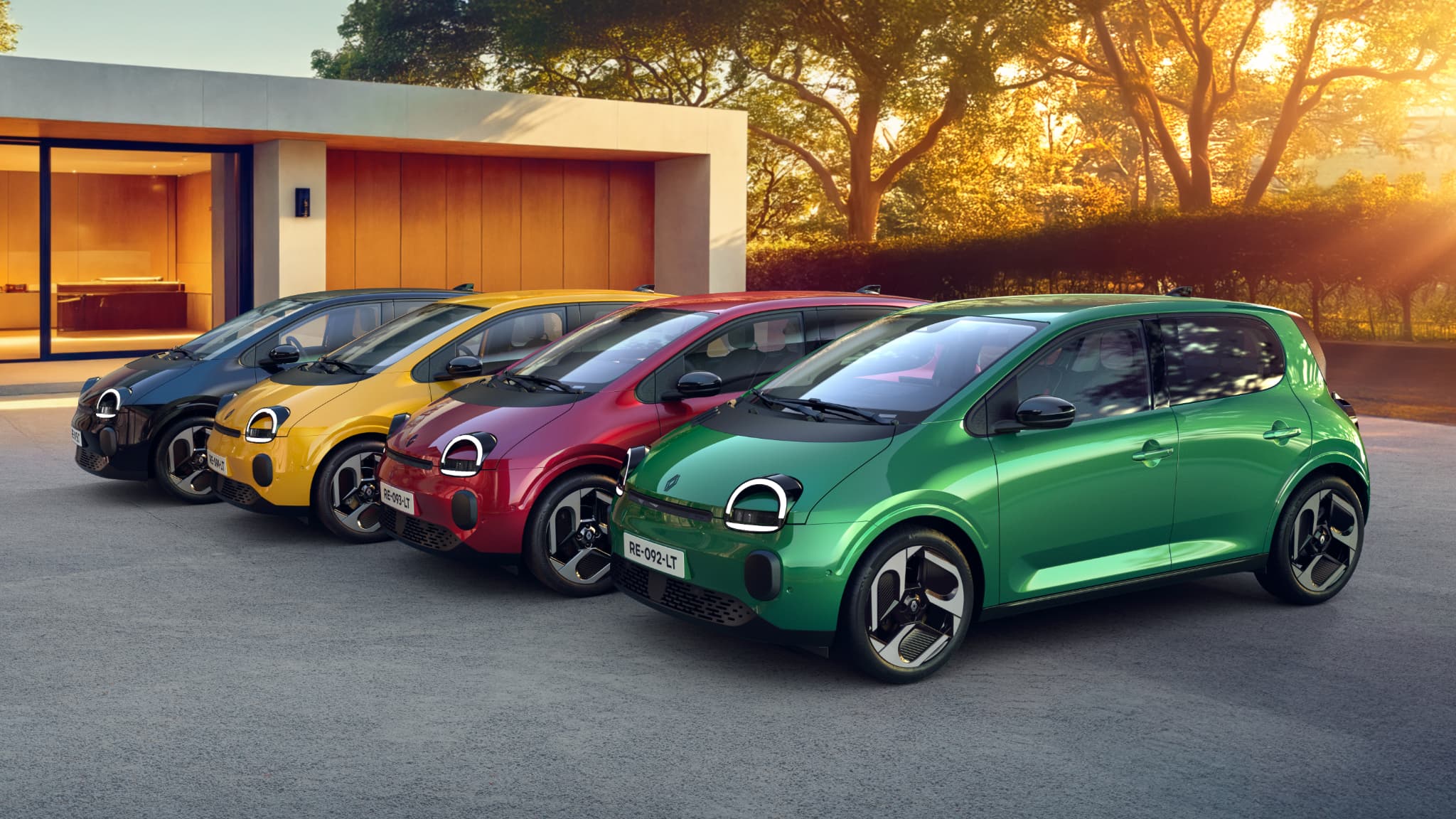 Quatro cores estão disponíveis no lançamento deste Twingo.