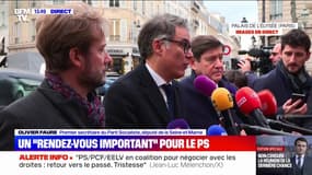 Olivier Faure devant l'Élysée: C'est "un rendez-vous important" pour trouver "une sortie de crise"