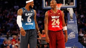 LeBron James et Kobe Bryant