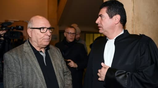 Jacques Cassandri, "cerveau" présumé du casse de la Société générale de Nice, au côté de son avocat, au tribunal de Marseille, le 12 février 2018 Jacques Cassandri, "cerveau" présumé du casse de la Société générale de Nice, au côté de son avocat, au tribunal de Marseille, le 12 février 2018