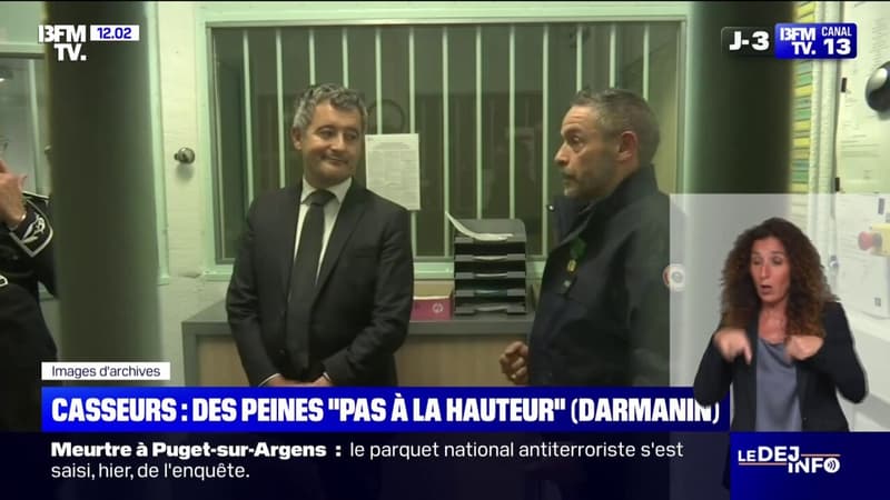 Violences après le sacre du PSG: Gérald Darmanin estime que les premières condamnations 