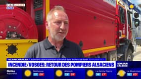 Incendie dans les Vosges: les pompiers alsaciens sont de retour 