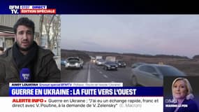 Guerre en Ukraine: les Ukrainiens continuent de prendre la route de l'exode, vers l'ouest du pays