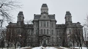 Le "Hall of Languages" de l'université de Syracuse, dans l'état de New York aux Etats-Unis. 