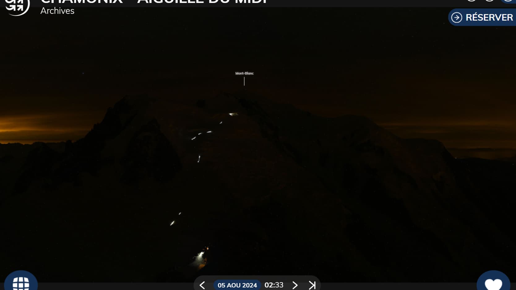 Les images de l'ascension du mont Blanc (Haute-Savoie), le 4 août 2024, où des alpinistes ont été victimes d'un accident.