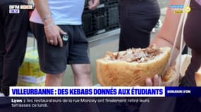 Villeurbanne: distribution gratuite de kebabs pour les étudiants
