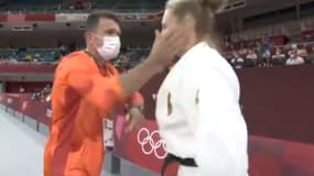 La méthode de motivation très musclée de l'entraîneur de la judoka allemande, Martyna Trajdos